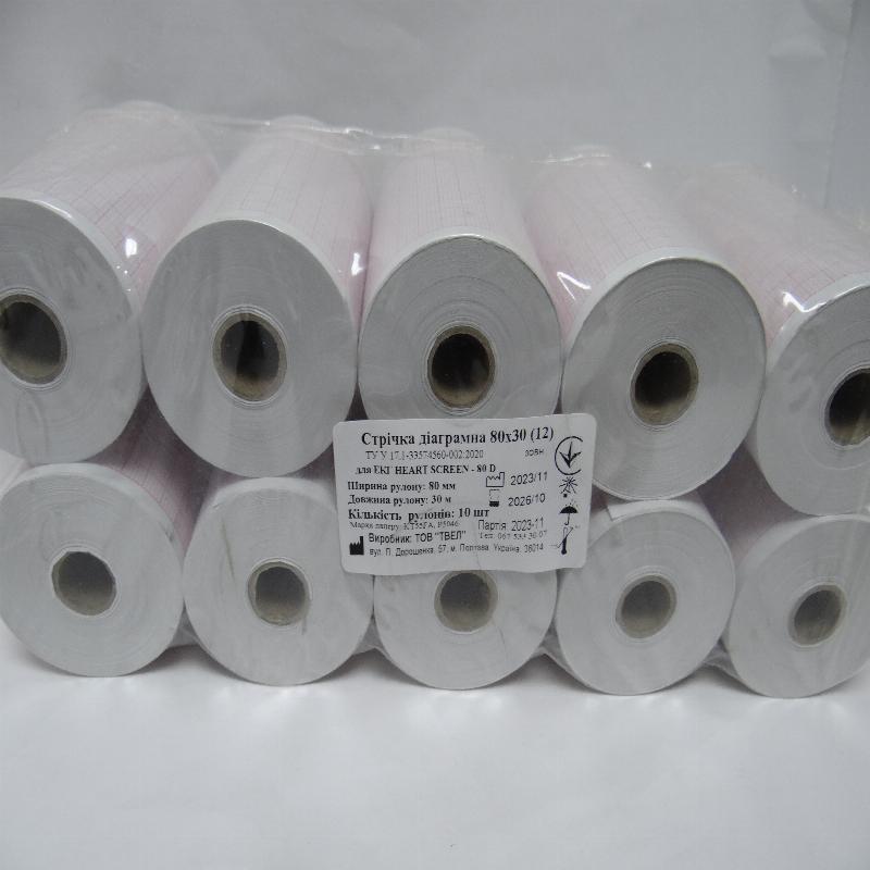 Стрічка діаграмна 80х30 (12) зовн.